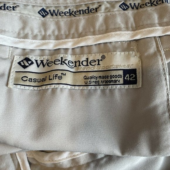 Weekender Men's‎ 42 Light Khaki Casual Life Sportwear 5 Pocket Chino Shorts - Picture 4 of 6